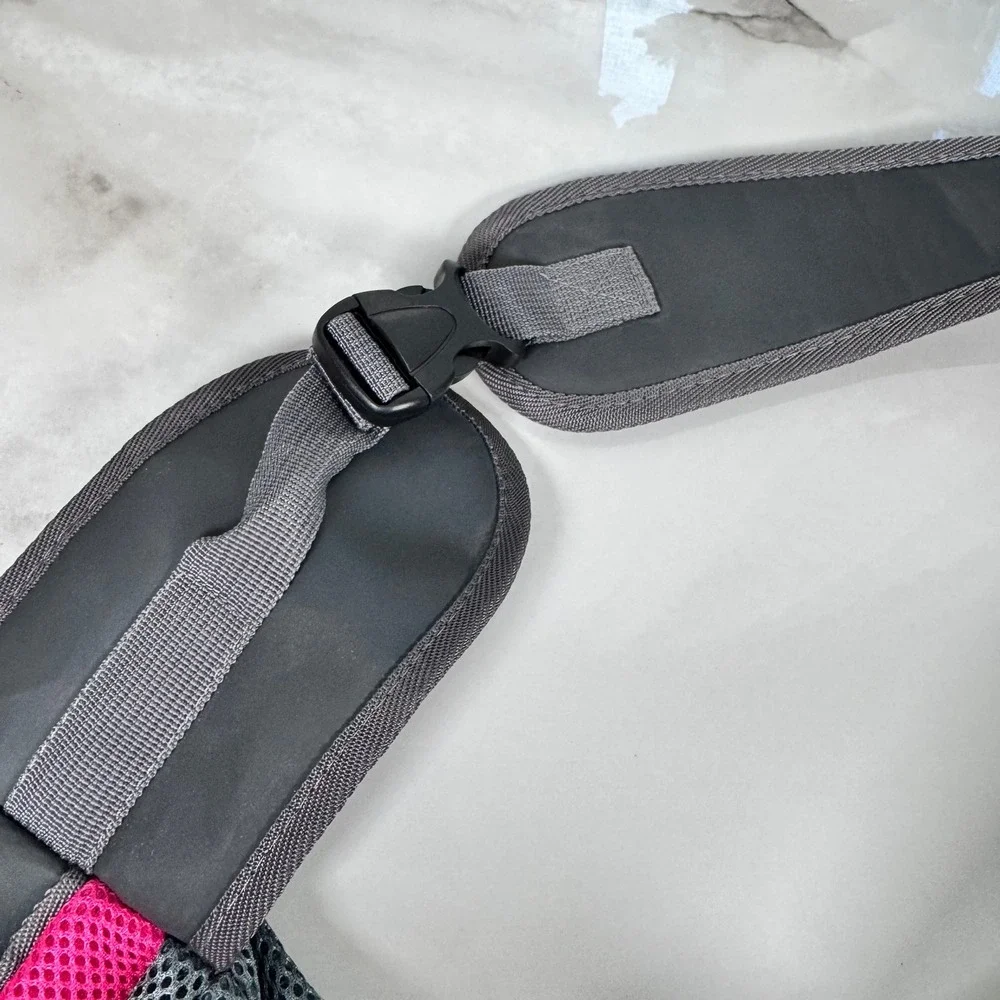 Popcorn Pet Carrier Sling Bag Grey Pink Extra Small‎ Dog Up to 12 Pounds